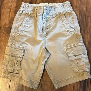 Khaki cargo shorts
